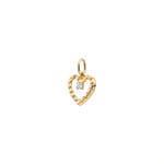 Herzanhänger 750/18 K Gelbgold mit Zirkonia - 673161Z