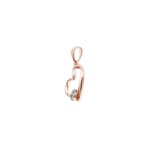 Herzanhänger 750/18 K Roségold mit Diamanten 0.05 ct H/si - AN-46440-RG