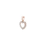 Herzanhänger 750/18 K Roségold mit Diamanten 0.21 ct H/si - AN-43479-01-RG