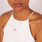 Heart Pendant 750/18 K Rose Gold with Diamonds 0.26 ct H/si - AN-43479-03-RG