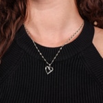 Herzanhänger 750/18 K Weissgold mit Zirkonia - GLYBPDB151577WG