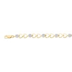 Herzarmband 750/18 K Gelbgold mit Diamanten 0.59 ct H/si - AR-46501-GG