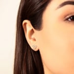 Herzohrstecker 750/18 K Gelb-/ Weissgold Lebensbaum - 193009.6