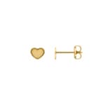 Heart Stud Earrings 750/18 K Yellow Gold - 191853.6