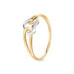Heart Ring 375/9 K Yellow Gold two-tone - 197053.03