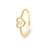 Herzring 375/9 K Gelbgold mit Zirkonia