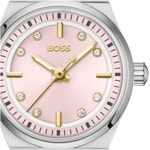 Hugo Boss Candor Gracey Silbrig / Rosa 20mm  - 1502860