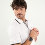 Hugo Boss Sealiner Mesh Chronograph Silbrig / Schwarz - 1514324