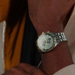 Hugo Boss Skytraveller Chronograph Silbrig / Grün - 1514195