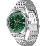 Hugo Boss Stratus Chrono Silbrig / Grün - 1514330