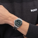 Hugo Boss Troper Sport Silbrig / Grün - 1514294