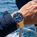 Jaguar Ceramic Diver Doré / Bleu - J1056/2