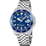 Jaguar Ceramic Diver Argenté / Bleu