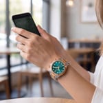 Jaguar Connected Lady Bicolor Rosé / Grün 37mm - J981/L