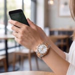 Jaguar Connected Lady Bicolor Rosé / Weiss 37mm - J981/G