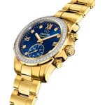 Jaguar Connected Lady Goldig / Blau 37mm - J983/3