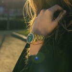 Jaguar Connected Lady Goldig / Grün 37mm - J983/5