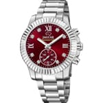 Jaguar Connected Lady Silbrig / Rot 37mm