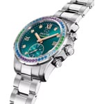 Jaguar Connected Lady Argenté / Turquoise 37mm - J980/6