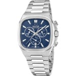 Jaguar Rondcarre Chronograph Silbrig / Blau