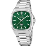 Jaguar Rondcarre Day Date Silbrig / Grün