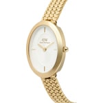 Daniel Wellington Juliette Braided Mesh White Sunray Gold - DW00100882