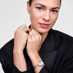 Daniel Wellington Juliette Braided Mesh White Sunray Silver - DW00100884