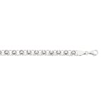 Flat Byzantine Bracelet 925 Silver 7.2mm - AR-925-049