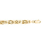 Königsarmband klassisch 750/18 K Gelbgold halbmassiv 5.6mm - AR-2930-GG