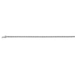 Königsarmband klassisch 750/18 K Weissgold massiv 2.5mm - 19cm