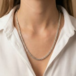 Collier chaîne royale classique argent 925 3.0mm - KE-925-026