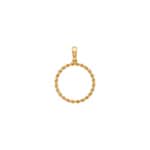 Kordelanhänger 750/18 K Gelbgold