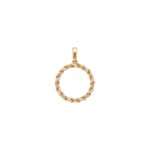 Kordelanhänger 750/18 K Gelbgold mit Diamanten 0.11 ct