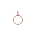 Kordelanhänger 750/18 K Roségold