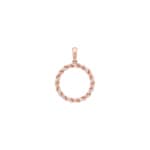 Kordelanhänger 750/18 K Roségold mit Diamanten 0.11 ct