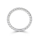 Kordelring 750/18 K Weissgold mit Diamanten 0.36 ct - RI-73583-WG