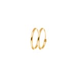 Hoop Earrings 375/9 K Yellow Gold Ø 13mm - 4164.04348/1300