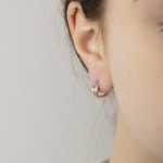 Kreolen 750/18 K Bicolor Ø 12mm mit Zirkonia - 1564.04080/1200