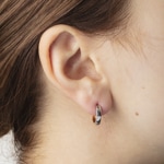 Créoles or bicolore 750/18 ct Ø 14mm - 1564.03343/1400