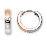 Hoop Earrings 750/18 K Two-tone Gold Ø 15mm - OGO5045