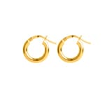 Créoles or jaune 750/18 ct 2.5mm Ø 10mm - 2679.3