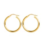 Hoop Earrings 750/18 K Yellow Gold 2.5mm Ø 20mm - 2679.5