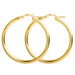 Hoop Earrings 750/18 K Yellow Gold 2.5mm Ø 40mm - 2679.9