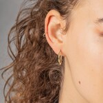 Hoop Earrings 750/18 K Yellow Gold 2mm Ø 20mm - 3090