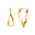 Kreolen 750/18 K Gelbgold Fantasie