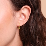 Kreolen 750/18 K Gelbgold mit Diamanten 0.07 ct - OR-73814-GG