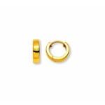 Hoop Earrings 750/18 K Yellow Gold Ø 12.5mm