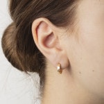 Hoop Earrings 750/18 K Yellow Gold Ø 12mm - 1164.04122/1200