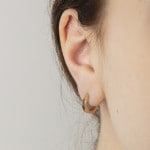 Hoop Earrings 750/18 K Yellow Gold Ø 12mm - 1164.04122/1200