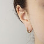 Créoles or jaune 750/18 ct Ø 13mm - 1164.03751/1300